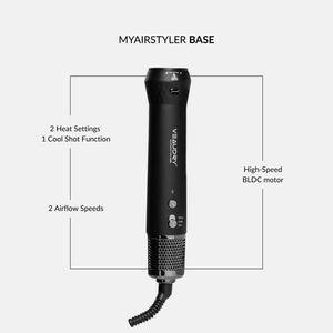 Veaudry myAirStyler [3-in-1] Hot Brush & Air Curler