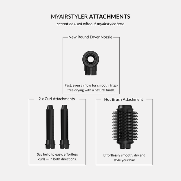 Veaudry myAirStyler [3-in-1] Hot Brush & Air Curler
