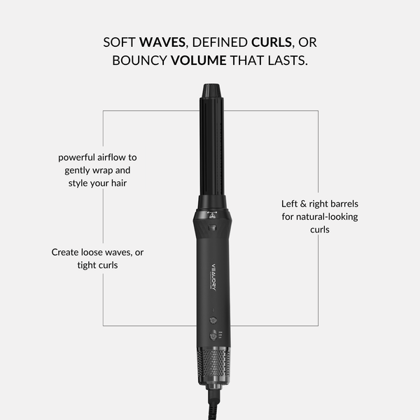 Veaudry myAirStyler [3-in-1] Hot Brush & Air Curler