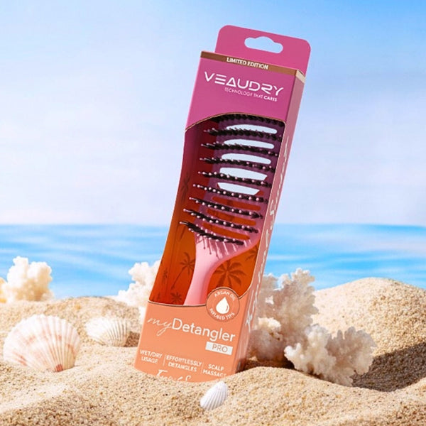 Veaudry - myDetangler Pro | Limited Edition Tropical Sunset (Pink)