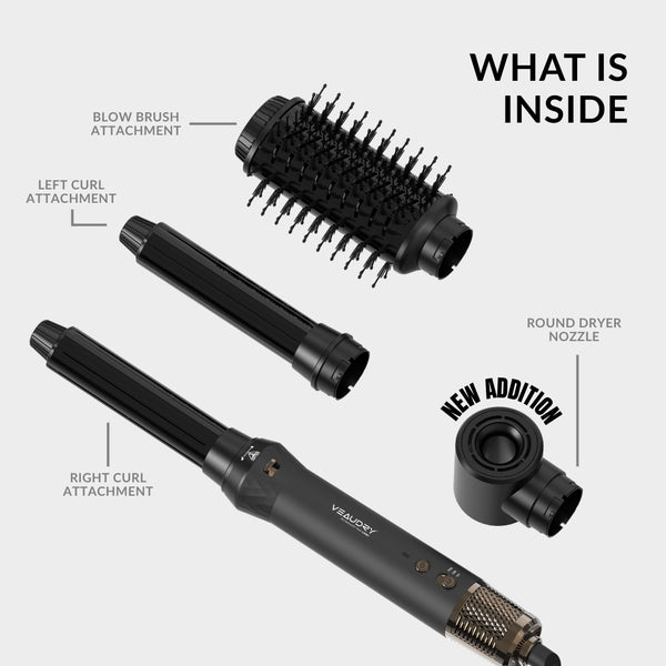 PRE-ORDER Veaudry myAirStyler [3-in-1] Hot Brush & Air Curler