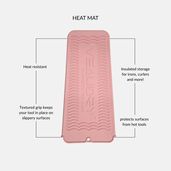 Veaudry Heat Mat & Pouch - Pink