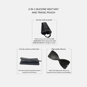 Veaudry Heat Mat & Pouch - Black