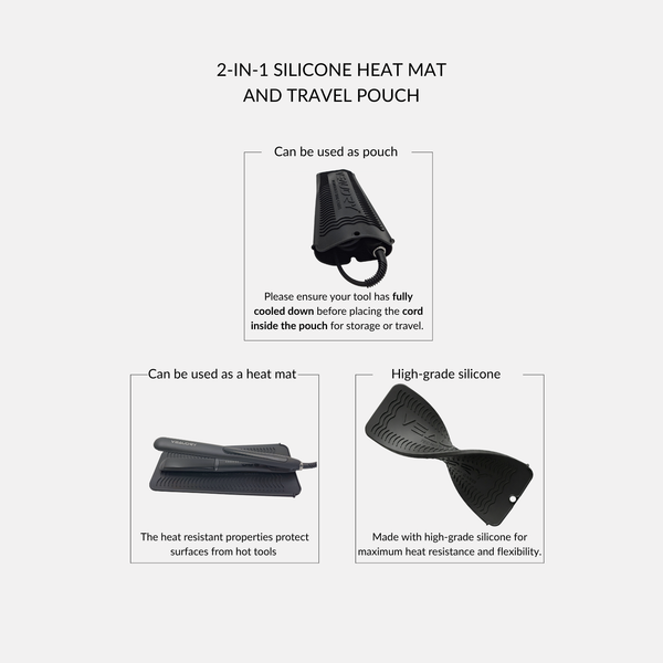 Veaudry Heat Mat & Pouch - Black