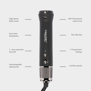Veaudry myAirStyler [2-in-1] Hot Brush & Air Curler