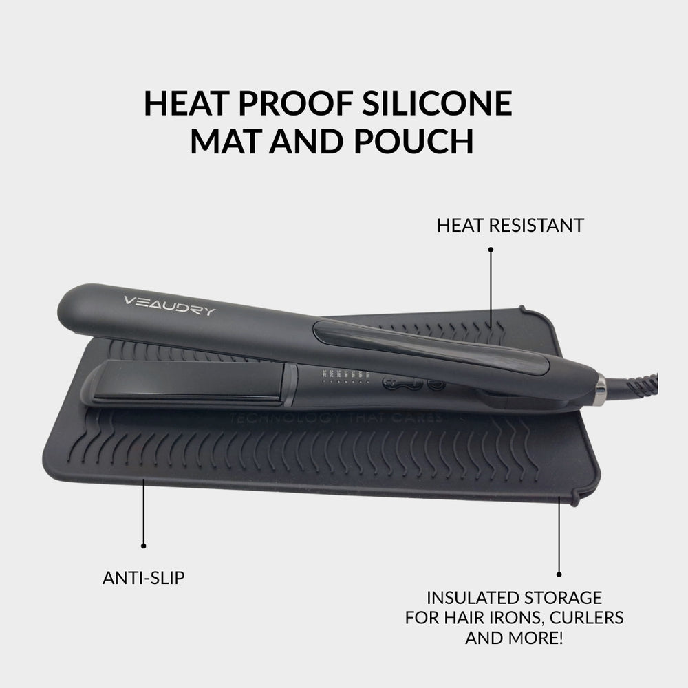Veaudry Heat Mat & Pouch - Black